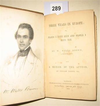 (SLAVERY AND ABOLITION.) Brown, William Wells. Three Years in Europe.